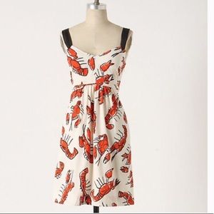 Edme & Esyllte Anthropologie Lobster Dress